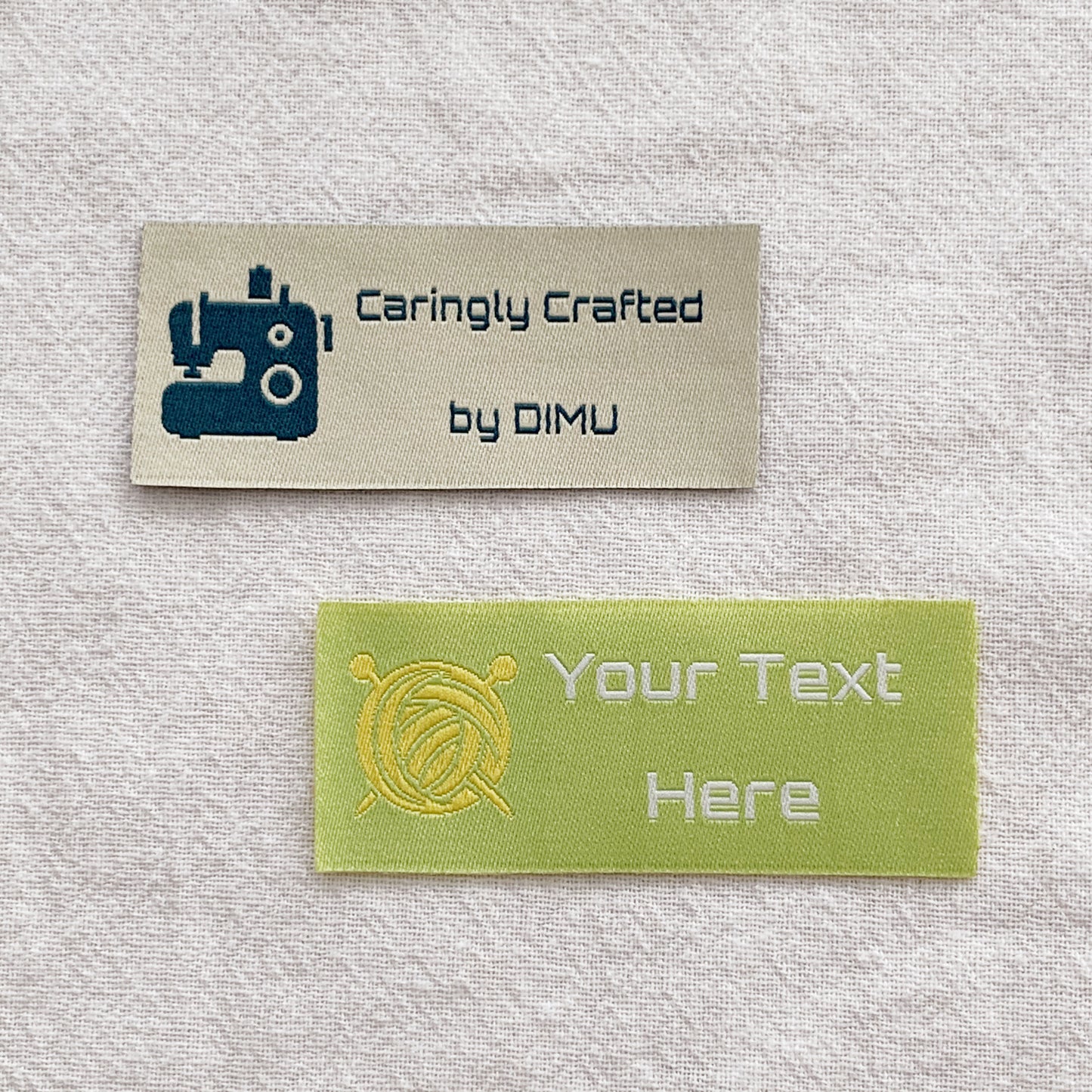 Personalized Straight-Cut Woven Sewing Label, Design Online